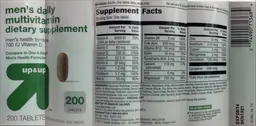 Label for Men's Daily Multivitamin