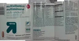 Label for Multivitamin/Multimineral Adults Under 50