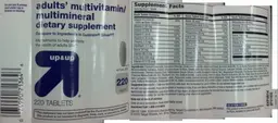 Label for Adults' 50+ Multivitamin/Multimineral