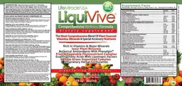 Label for LiquiVive Comprehensive Wellness Formula