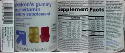 Label for Children's Gummy Multivitamin