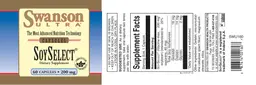 Label for SoySelect 200 mg