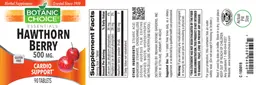 Label for Hawthorn Berry 500 mg