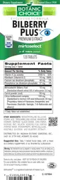 Label for Bilberry Plus