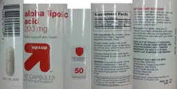 Label for Alpha Lipoic Acid 200 mg