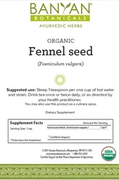 Label for Organic Fennel Seed