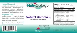Label for Natural Gamma-E