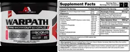 Label for Warpath Fruit Punch