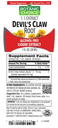 Label for Devil's Claw Root
