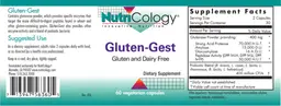 Label for Gluten-Gest