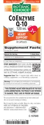 Label for CoEnzyme Q-10 120 mg