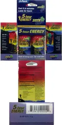 Label for 5-hour Energy Grape