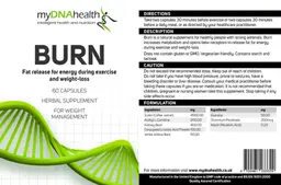 Label for Burn