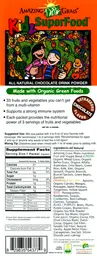 Label for Kidz SuperFood Outrageous Chocolate Flavor