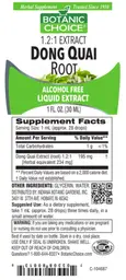 Label for Dong Quai Root