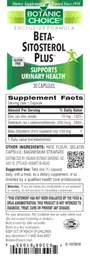 Label for Beta-Sitosterol Plus