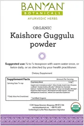 Label for Organic Kaishore Guggulu Powder