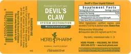 Label for Devil's Claw