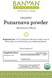 Label for Organic Punarnava Powder