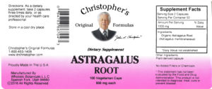 Astragalus Root 500 mg