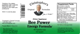 Label for Bee Power Energy Formula