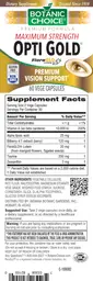 Label for Maximum Strength Opti Gold