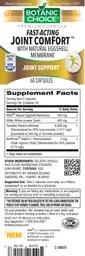 Label for Fast-Acting Joint Comfort