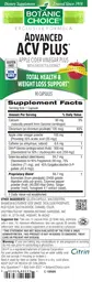 Label for Advanced ACV Plus