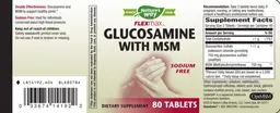 Label for Glucosamine with MSM