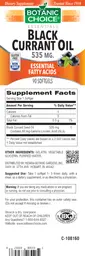 Label for Black Currant Oil 535 mg