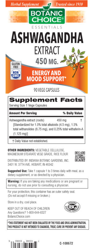 Ashwagandha Extract 450 mg