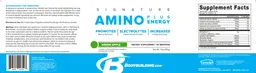 Label for Amino Plus Energy Green Apple