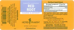 Label for Red Root