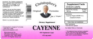 Cayenne 475 mg