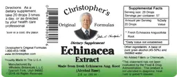 Label for Echinacea Extract