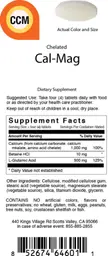 Label for Chelated Cal-Mag Tablet