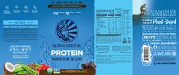 Label for Warrior Blend Protein Chocolate