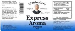 Label for Express Aroma Powder
