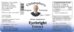 Label for Eyebright Extract
