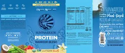 Label for Warrior Blend Protein Vanilla
