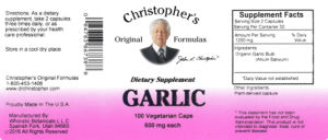 Garlic 600 mg