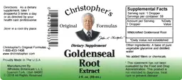 Label for Goldenseal Root Extract