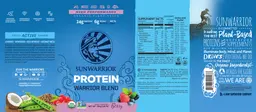 Label for Warrior Blend Protein Berry