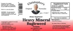 Label for Heavy Mineral Bugleweed Formula