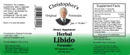 Label for Herbal Libido Formula