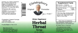 Herbal Throat Syrup