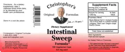Label for Intestinal Sweep Formula