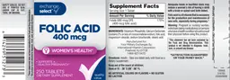 Label for Folic Acid 400 mcg