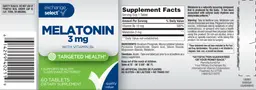 Label for Melatonin 3 mg