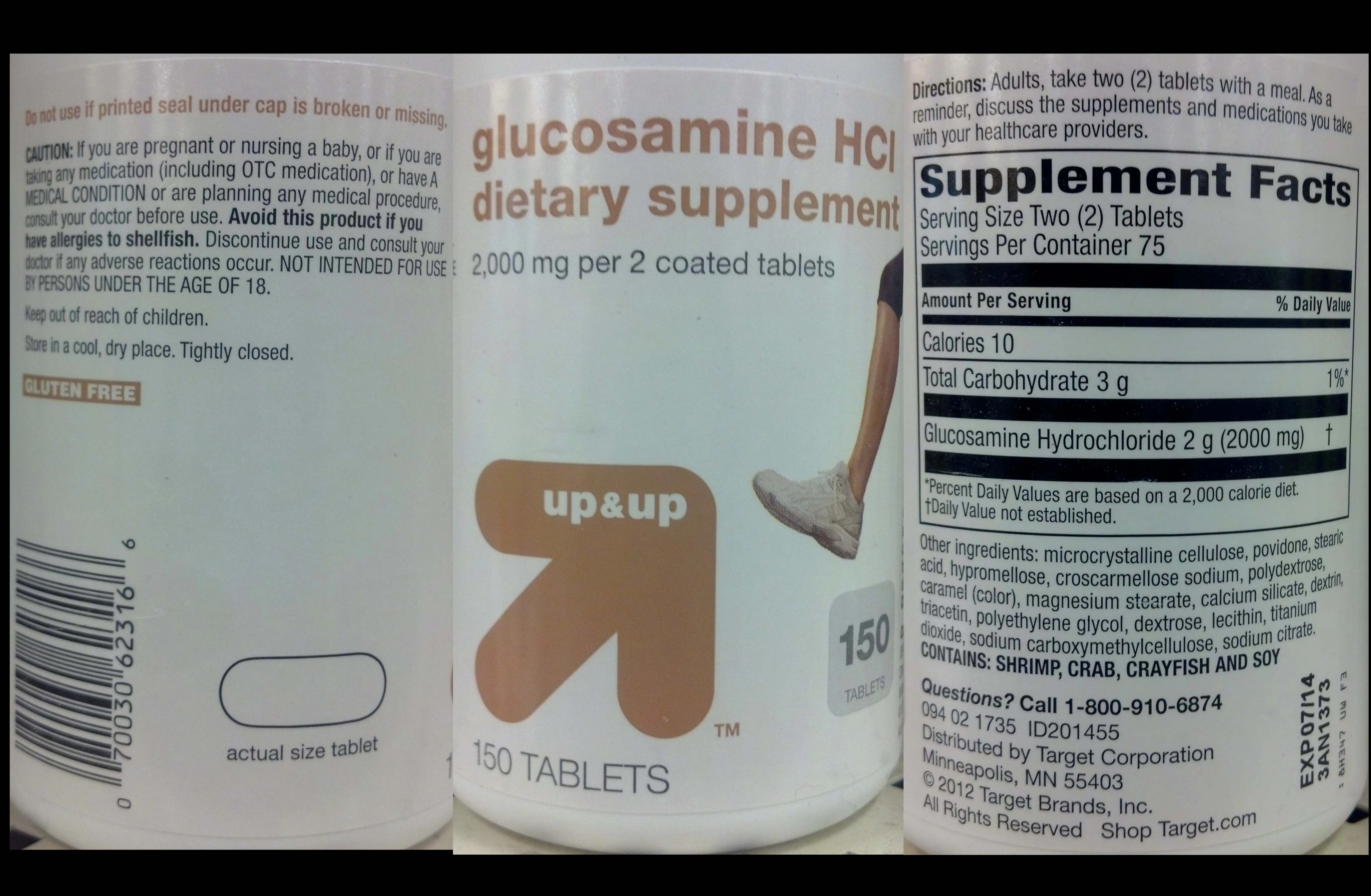 Label for Glucosamine HCl
